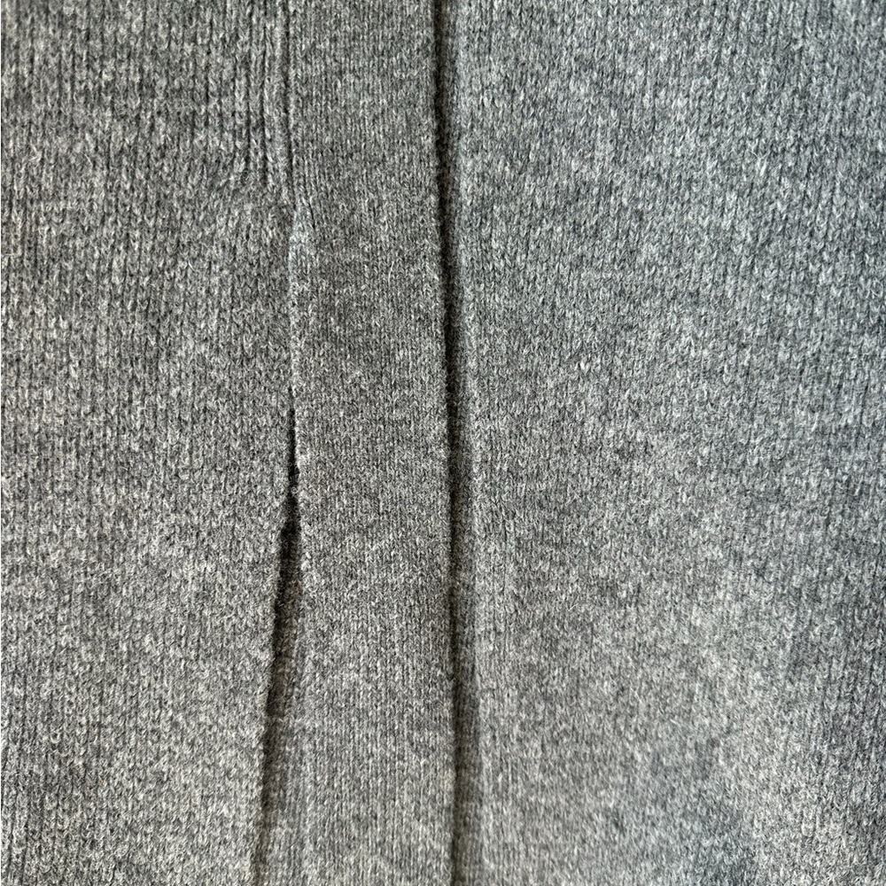 Zara Gray V-Neck Women's Sweater - Picture 4 of 5